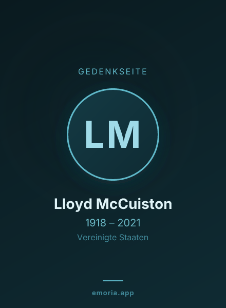 Gedenkportrait von Lloyd McCuiston