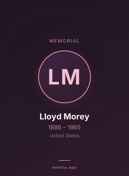 Memorial portrait of Lloyd Morey