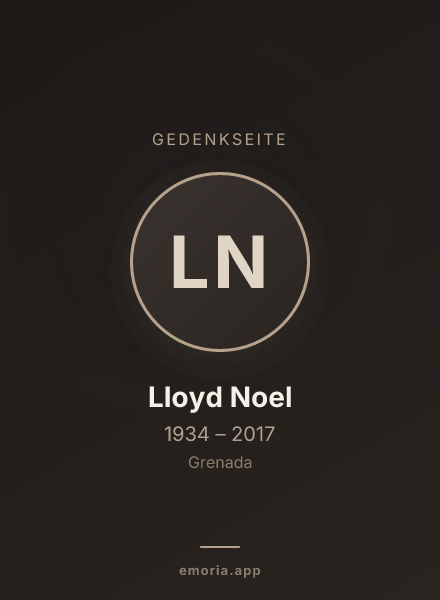 Gedenkportrait von Lloyd Noel