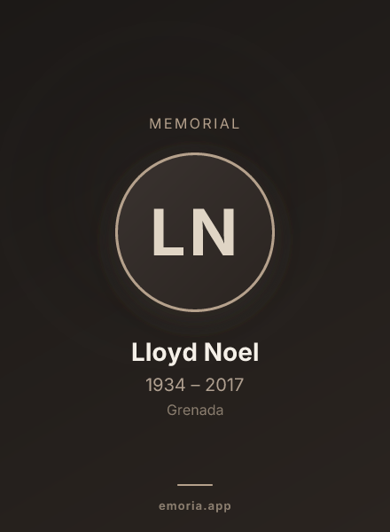 Memorial portrait of Lloyd Noel