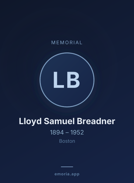 Memorial portrait of Lloyd Samuel Breadner