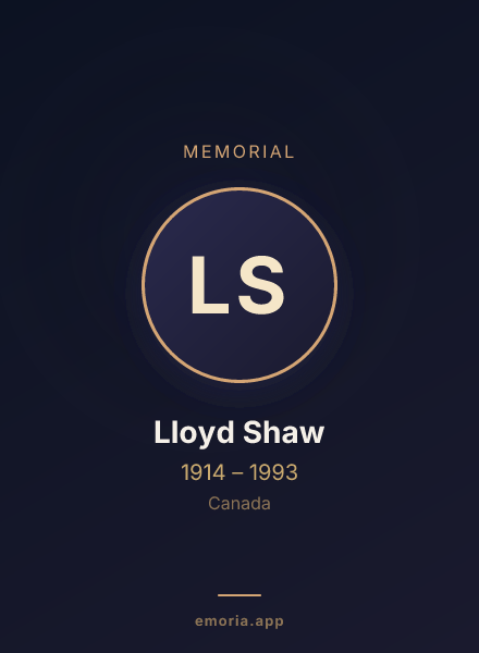 Memorial portrait of Lloyd Shaw