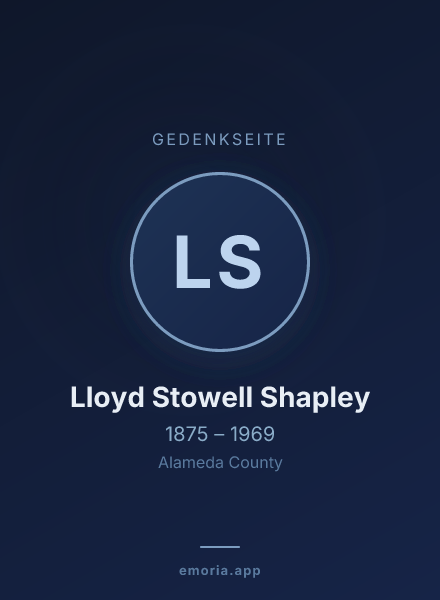 Gedenkportrait von Lloyd Stowell Shapley
