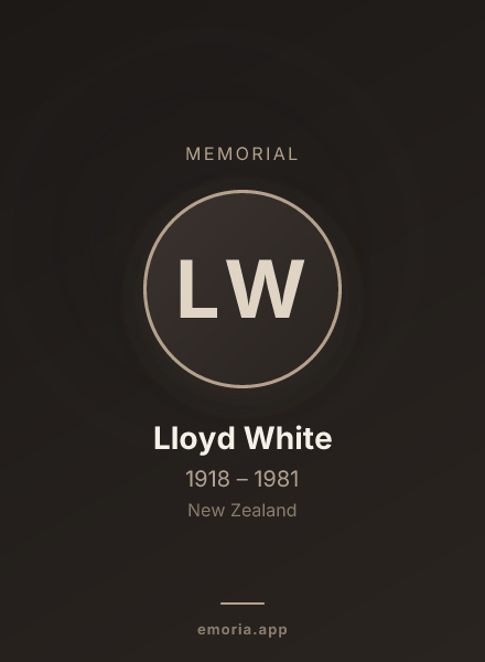 Memorial portrait of Lloyd White