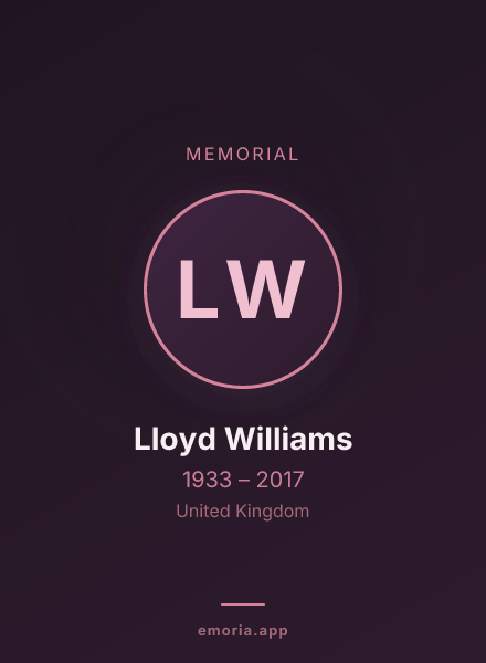 Memorial portrait of Lloyd Williams