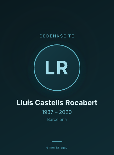 Gedenkportrait von Lluís Castells Rocabert