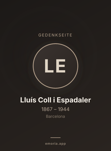 Gedenkportrait von Lluís Coll i Espadaler