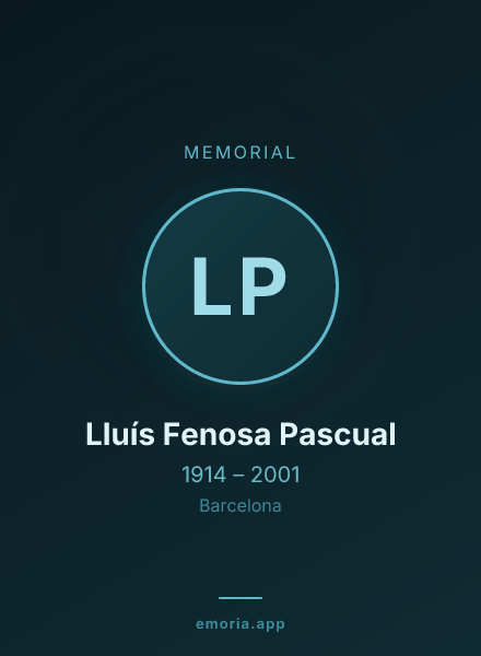 Memorial portrait of Lluís Fenosa Pascual
