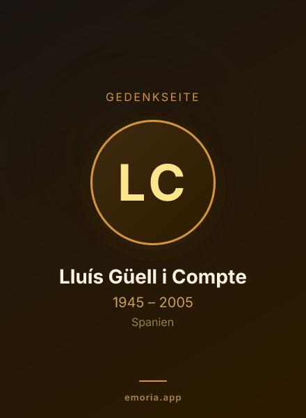 Gedenkportrait von Lluís Güell i Compte