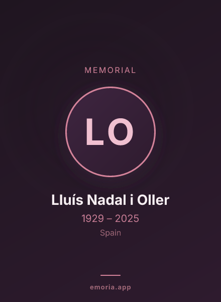 Memorial portrait of Lluís Nadal i Oller