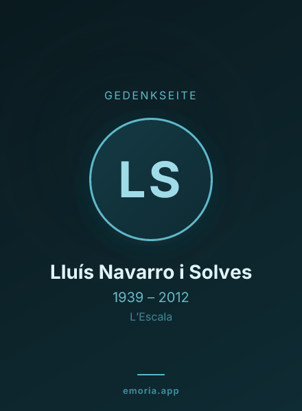 Gedenkportrait von Lluís Navarro i Solves