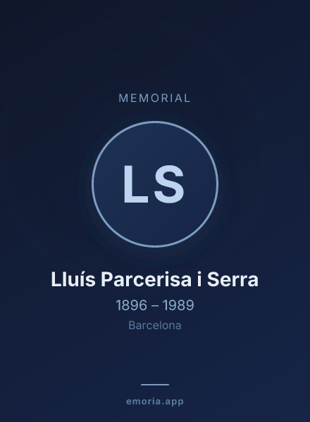 Memorial portrait of Lluís Parcerisa i Serra
