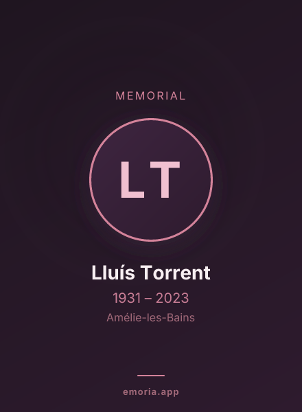 Memorial portrait of Lluís Torrent