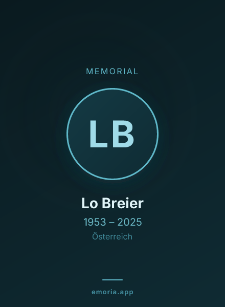 Memorial portrait of Lo Breier