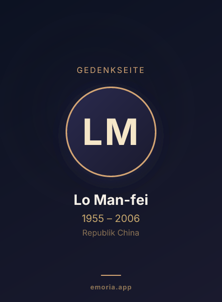 Gedenkportrait von Lo Man-fei