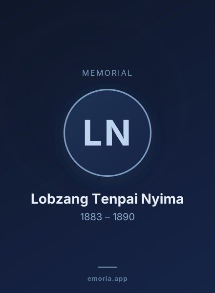 Memorial portrait of Lobzang Tenpai Nyima