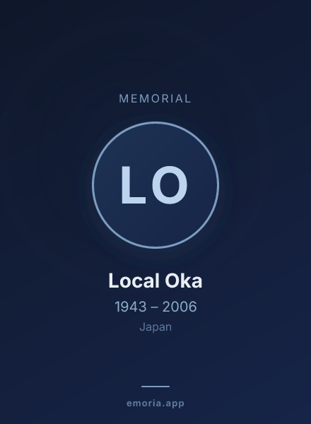 Memorial portrait of Local Oka