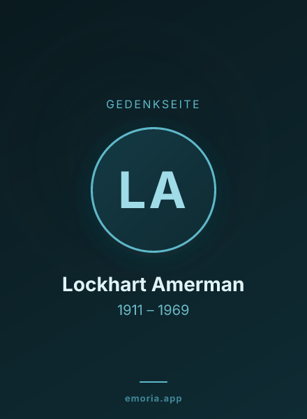 Gedenkportrait von Lockhart Amerman