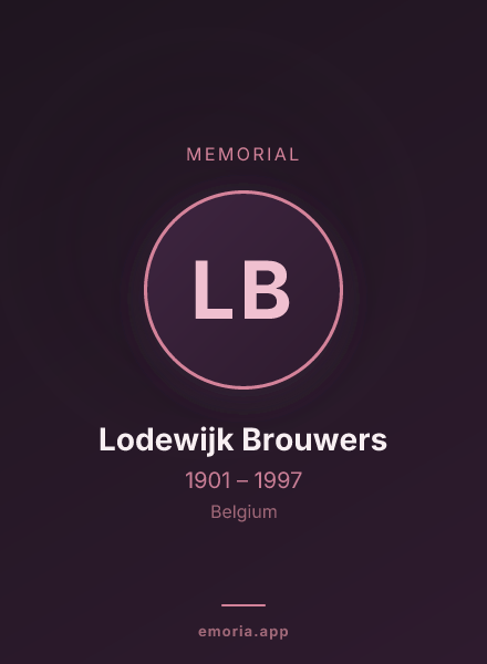 Memorial portrait of Lodewijk Brouwers
