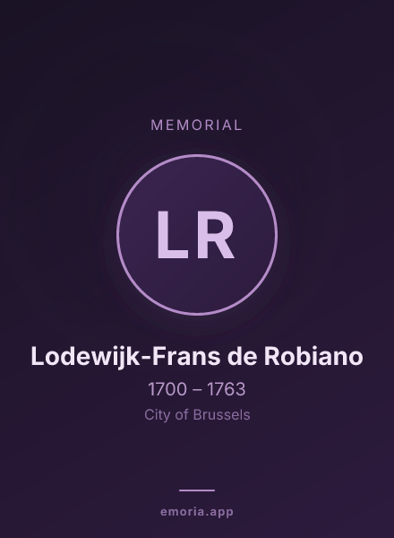 Memorial portrait of Lodewijk-Frans de Robiano