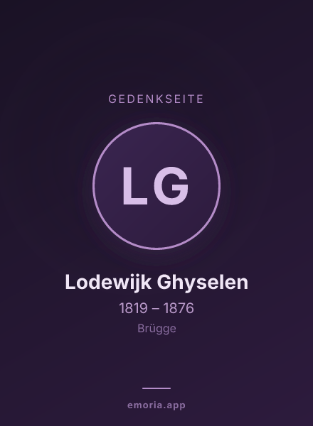 Gedenkportrait von Lodewijk Ghyselen