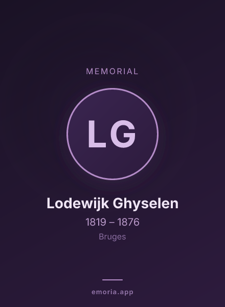 Memorial portrait of Lodewijk Ghyselen