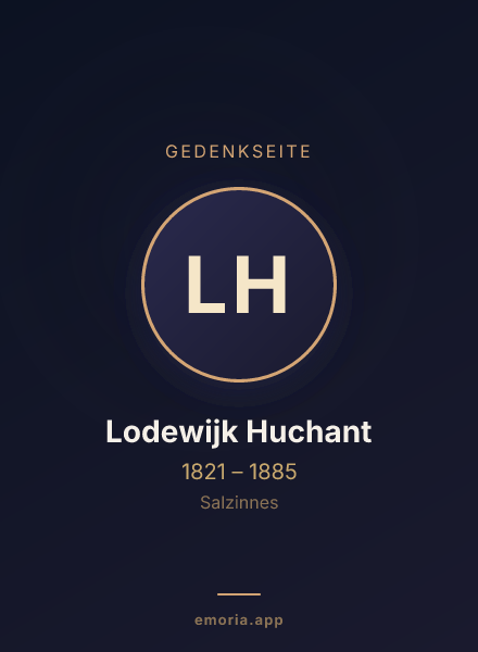 Gedenkportrait von Lodewijk Huchant