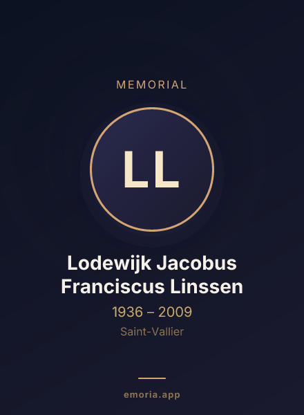 Memorial portrait of Lodewijk Jacobus Franciscus Linssen