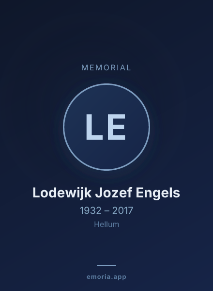 Memorial portrait of Lodewijk Jozef Engels
