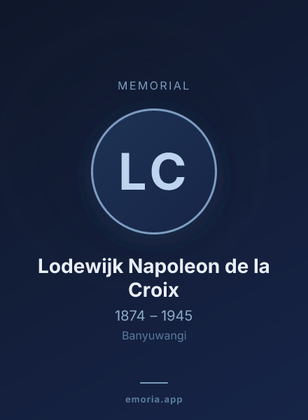 Memorial portrait of Lodewijk Napoleon de la Croix