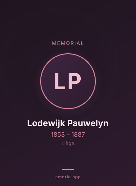 Memorial portrait of Lodewijk Pauwelyn
