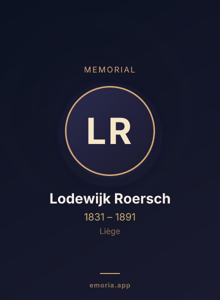 Memorial portrait of Lodewijk Roersch