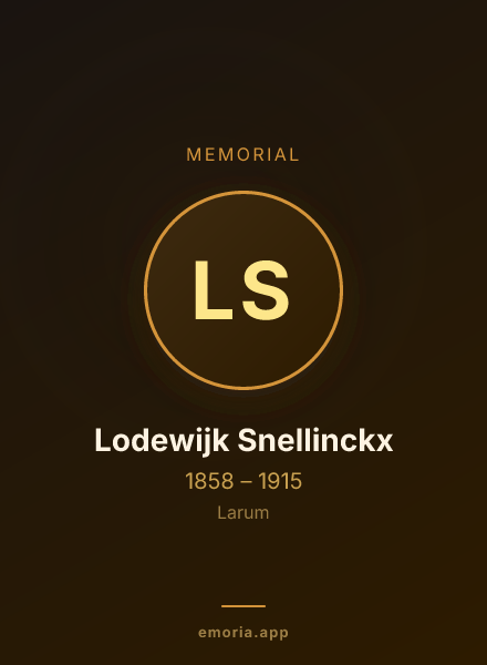 Memorial portrait of Lodewijk Snellinckx