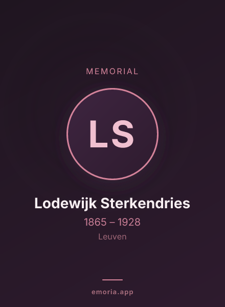 Memorial portrait of Lodewijk Sterkendries
