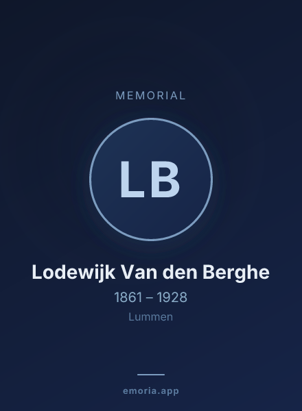 Memorial portrait of Lodewijk Van den Berghe