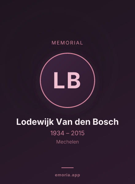 Memorial portrait of Lodewijk Van den Bosch