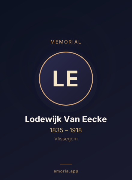 Memorial portrait of Lodewijk Van Eecke