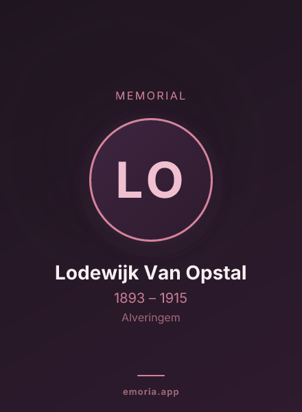 Memorial portrait of Lodewijk Van Opstal