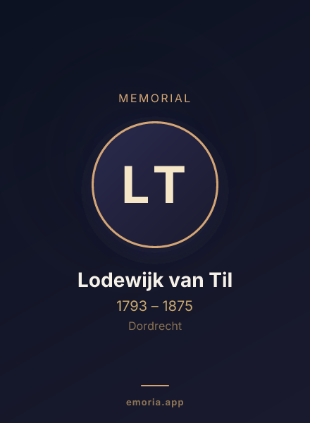 Memorial portrait of Lodewijk van Til