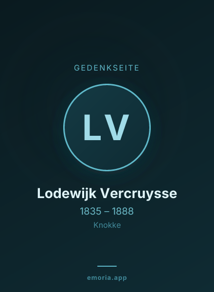 Gedenkportrait von Lodewijk Vercruysse
