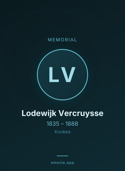 Memorial portrait of Lodewijk Vercruysse