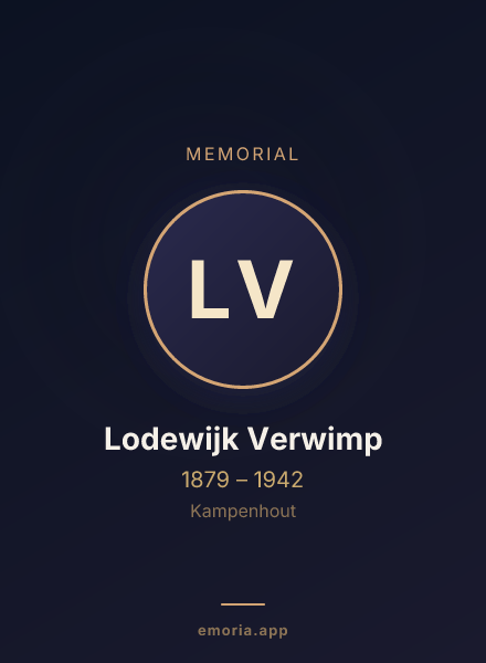 Memorial portrait of Lodewijk Verwimp