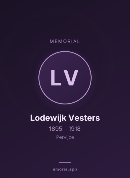 Memorial portrait of Lodewijk Vesters
