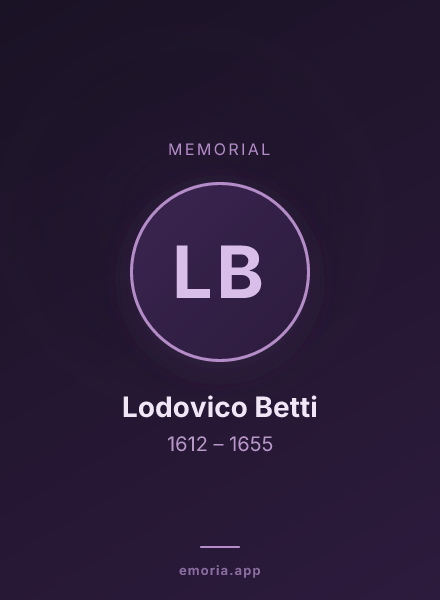 Memorial portrait of Lodovico Betti