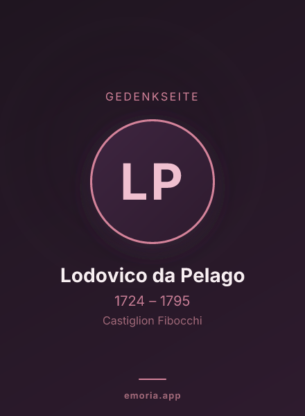 Gedenkportrait von Lodovico da Pelago