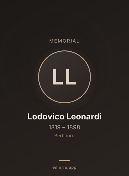 Memorial portrait of Lodovico Leonardi