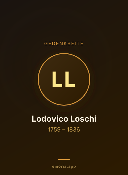 Gedenkportrait von Lodovico Loschi