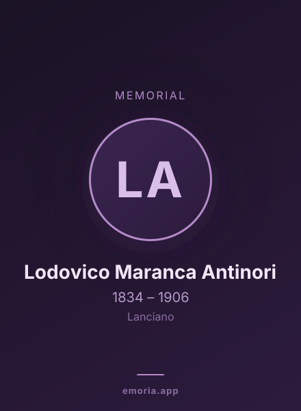 Memorial portrait of Lodovico Maranca Antinori