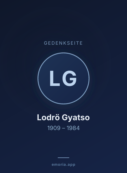 Gedenkportrait von Lodrö Gyatso