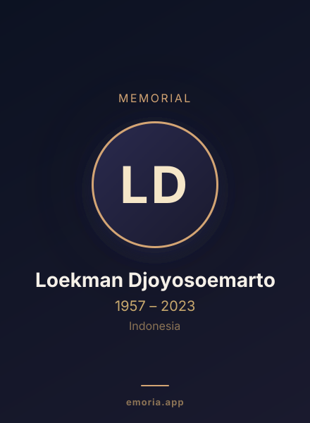 Memorial portrait of Loekman Djoyosoemarto
